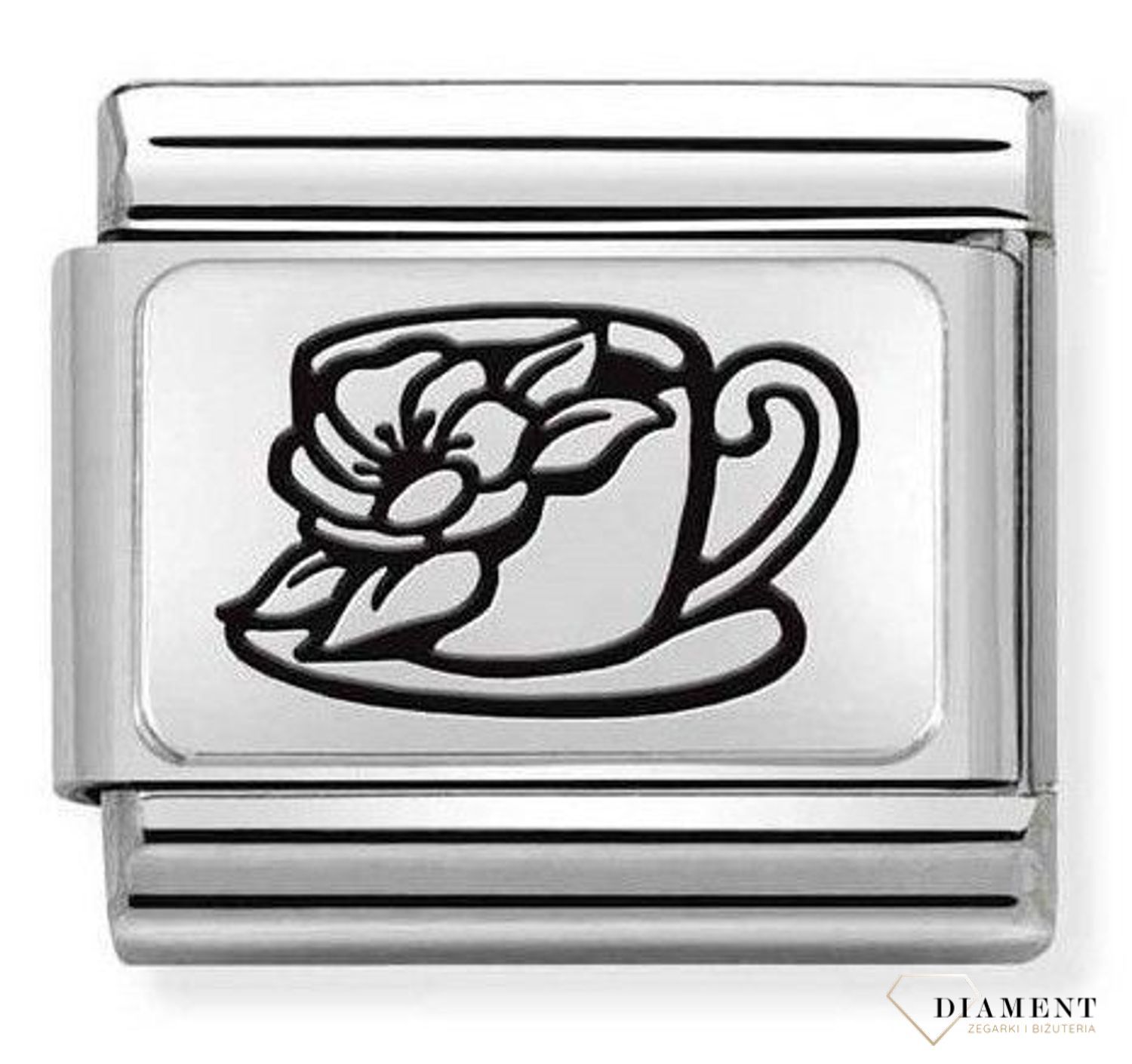 Nomination Link 925 Silver 'Filiżanka w kwiatach' 330111 26 ✓oryginalna biżuteria Nomination ✓ prezent dla przyjaciółki✓ prezent na urodziny✓ prezent dla przyjaciółki✓ Biżuteria Nomination ✓Wymarzony pr.jpg